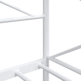 Day Bed without Mattress White 80x200 cm Steel 4104680