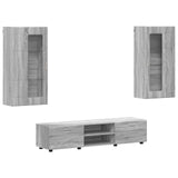 TV Cabinet Set FLORIN 3 pcs Grey Sonoma Engineered Wood 3397930