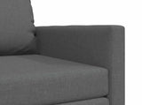 Folding Sofa Bed Dark Grey 74 x 77 x 81 cm Fabric 42030490