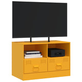 TV Cabinet Mustard Yellow 67x39x44 cm Steel 841745