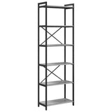 Bookshelf Grey sonoma 60 x 30 x 189.5 cm Engineered Wood 868380