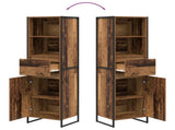 Book Cabinet Old Wood 43 x 36 x 150.5 cm Engineered Wood 886628