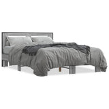 Bed Frame without Mattress Grey Sonoma 135x190 cm Double 3280125