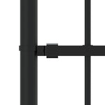 ZNTS Garden Fence with Spear Top Black 140 cm Powder-coated Steel 151080