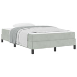 Box Spring Bed with Mattress Light Grey 120 x 210 cm Fabric 3398737