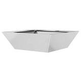 Garden Planter 5 pcs Silver 50 x 50 x 15 cm Galvanised Steel 873835