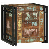 Storage Box Brown and Black 40 x 40 x 40 cm Solid Acacia Wood 4016749