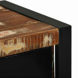 Bathroom Furniture Set with Drawer 4 pcs Solid Reclaim Wood 3305653