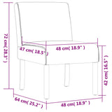 Slipper Chair Light Grey Fabric 352457