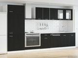 Kitchen Unit Lyon 8 pcs Black Oak Engineered Wood 3445843