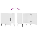 Bedside Cabinets 2 pcs White 40x40x50 cm Engineered Wood 827597