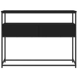 Console Table Black 100x40x75 cm Engineered Wood 834150