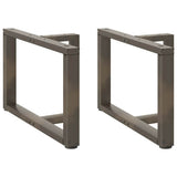 Coffee Table Legs T-Shaped 2 pcs Black 70x25x cm Steel 4013039