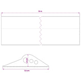 Garage Floor Seal Black 75 x 12 mm 10 m EPDM Rubber 42038260