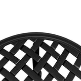 Garden Table Black 48x53 cm Cast Aluminium 4002824
