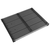 Outdoor Shower Tray WPC Stainless Steel 80x62 cm Grey 48203