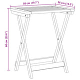 ZNTS 3 Piece Folding Garden Dining Set Solid Wood Acacia 3206331