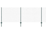 Chain Link Fence with Post 10 x 1.2 m PVC-Coated Steel 3336241