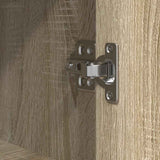Bathroom Cabinet with Shelves Sonoma Oak 76.5x35x95 cm 861918