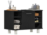 Bathroom Cabinet Black Oak 60 x 32 x 54 cm Engineered Wood 862514