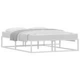 Bed Frame without Mattress White 140x200 cm Metal 4017425
