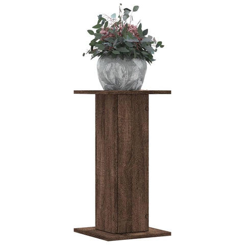 ZNTS Plant Stands 2 pcs Brown Oak 30x30x60 cm Engineered Wood 3307861