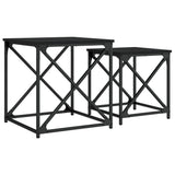 Nesting Coffee Tables 2 pcs Black Engineered Wood 838943