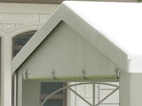 4m x 4m Marquee Party Tent, Heavy Duty Wedding Canopy with Sidewalls, Doors, Windows, Galvanised T3398P314774