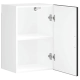 Kitchen Wall Cabinet Porto Black Engineered Wood 854028
