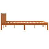 Bed Frame without Mattress Wax Brown 140x200 cm Solid Wood Pine 844809