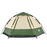 Camping Tent Cabin 4-Person Green Quick Release 4005335