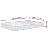 Foam Mattress Medium Soft 140x190 cm 373010