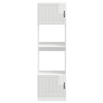Oven Cabinets 2 pcs Lucca Gloss White Engineered Wood 3315043