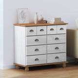 Chest of Drawer ASKIM White 91 x 40 x 79 cm Solid Pine wood 4105423