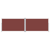 Retractable Side Awning Brown 160x600 cm 317997