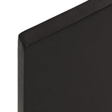 Wall Shelf Dark Brown 60x50x2 cm Treated Solid Wood Oak 363770