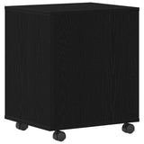 Rolling Cabinet Black Oak 45 x 38 x 54 cm Engineered Wood 862670