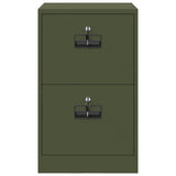 File Cabinet Olive Green 45.5 x 42 x 74.5 cm Cold-Rolled Steel 891614