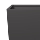 Garden Planters Black 2 pcs 35x35x75 cm Steel 851081
