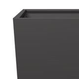 ZNTS Garden Planter Black 35x35x75 cm Steel 851080