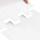 Subway Tile 50 pcs White 30 x 30 cm Polyurethane and PET 42046122