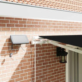 Retractable Awning with Manual Black 450 x 300 cm Fabric 3330956