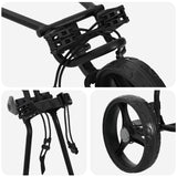 Golf Trolley Folding Manual Black 95 x 60 x 130 cm Iron 42033584