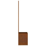 Garden Privacy Screen Rusty 32 x 32 x 150 cm Weathering steel 876384