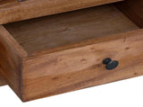 Bedside Table Brown 41 x 30 x 50 cm Solid Mahogany Wood 42012386