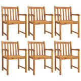 Garden Chairs 6 pcs 56x55,5x90 cm Solid Wood Acacia 3206273