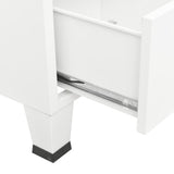 Industrial Storage Chest White Metal 339622