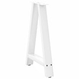 ZNTS Coffee Table Legs A-Shaped 2 pcs White 60x cm Steel 4012849