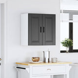 Kitchen Wall Cabinet Porto Black Engineered Wood 854058