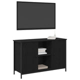 TV Cabinet Set Black Oak 101 x 35 x 65 cm Engineered Wood 862927